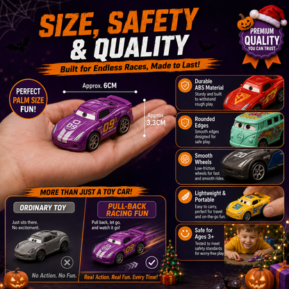 🚗🔥 50% KORTING! Set mini-speelgoedauto’s met stripfiguren – levendige kleuren, soepel rollende wielen, duurzaam ABS-materiaal, ideaal als feestgeschenkjes voor kinderen en verzamelobjecten