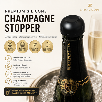 🎄 Silicone seal for wine/champagne bottles – The perfect Christmas accessory 🥂
