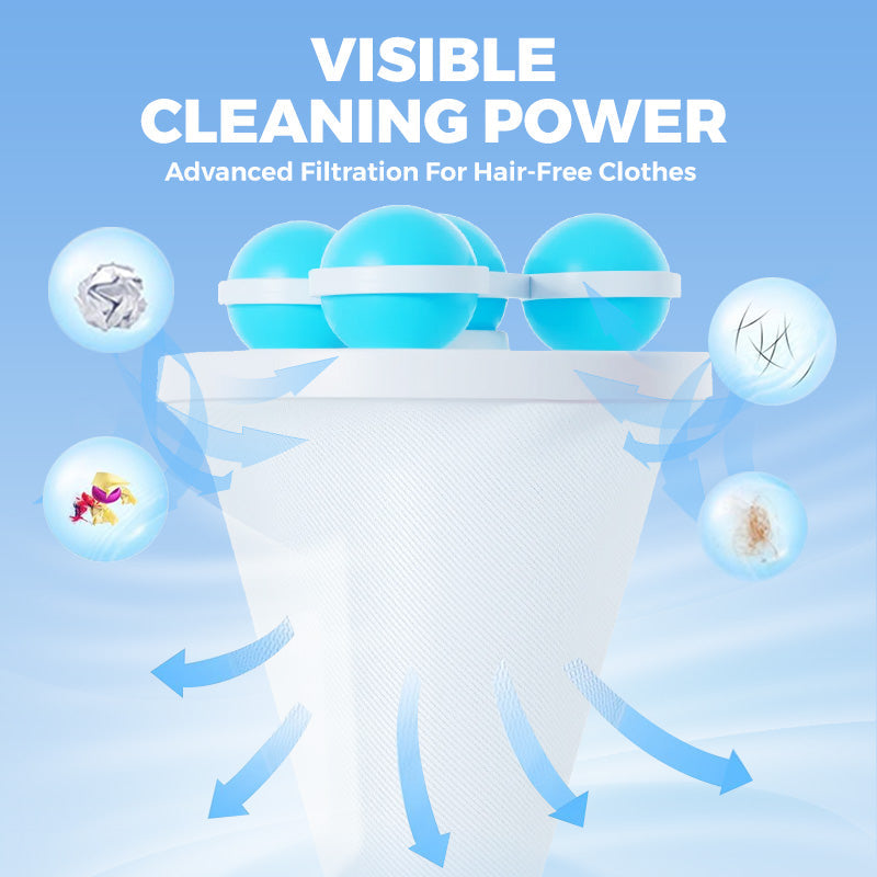 🧺 BUY 1 GET 2 FREE! 🧼 Floating Lint Mesh Bag – Catches Hair & Lint, Reusable & Protects Washing Machine/Drain 🚿