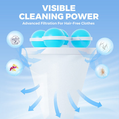 🧺 BUY 1 GET 2 FREE! 🧼 Floating Lint Mesh Bag – Catches Hair & Lint, Reusable & Protects Washing Machine/Drain 🚿