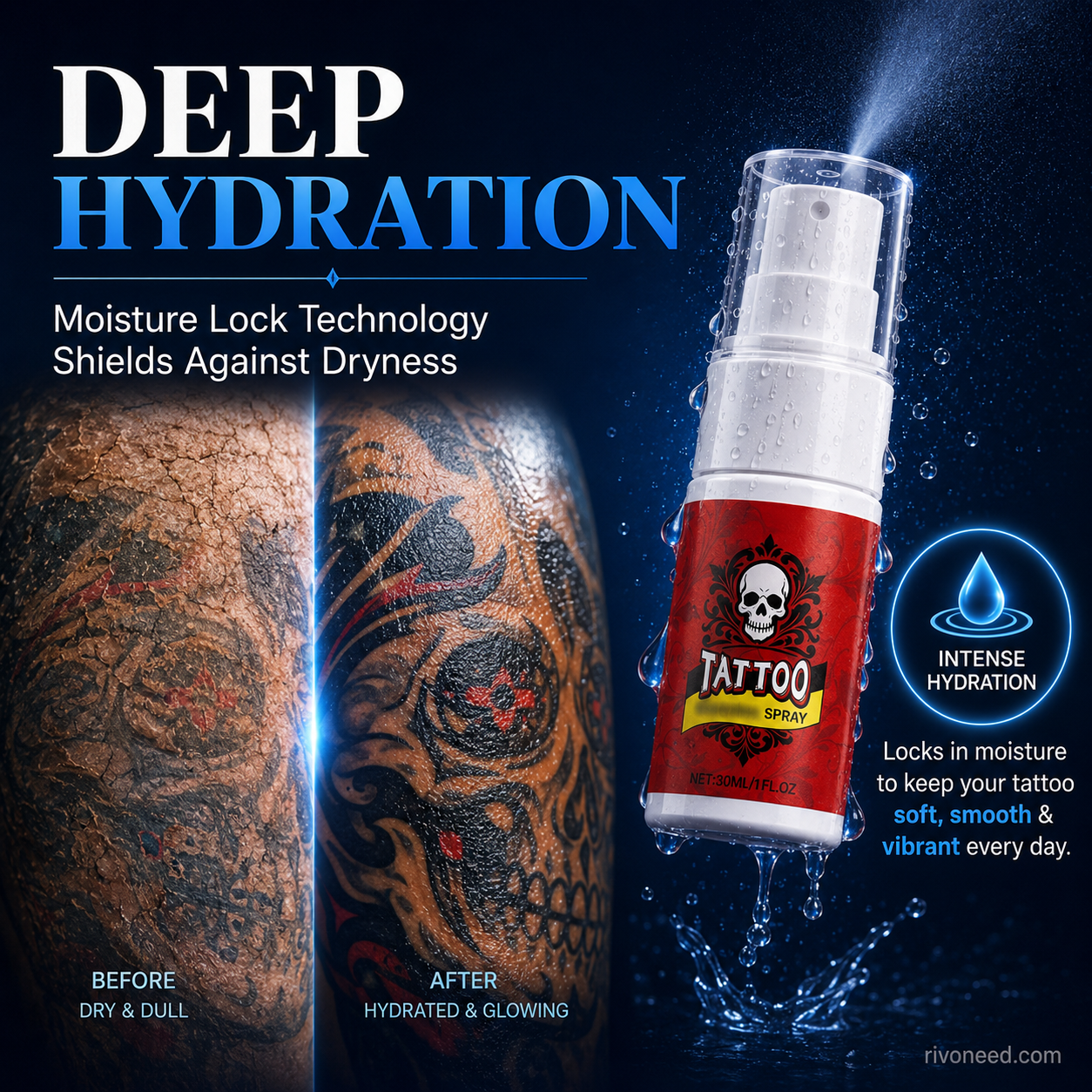 🎨 50% OFF | Tattoo Aftercare Moisturizing Spray 💧 Hydrating Mist for Vibrant & Healthy Ink