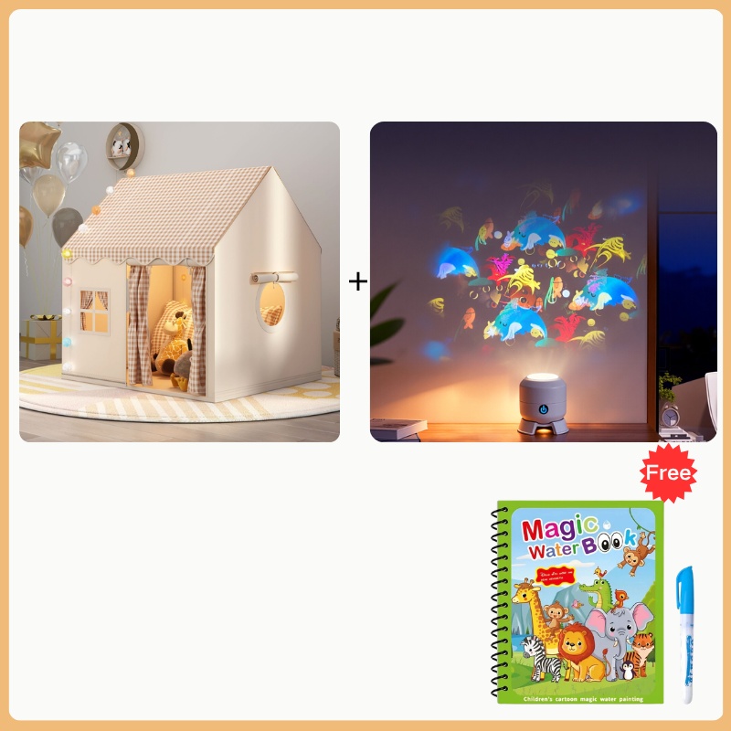 🎪 LIMITED‑TIME 50% OFF! ✨ Magical Kids Indoor Play Tent House – Cozy Playhouse & Reading Nook with Fairy Lights 🧸
