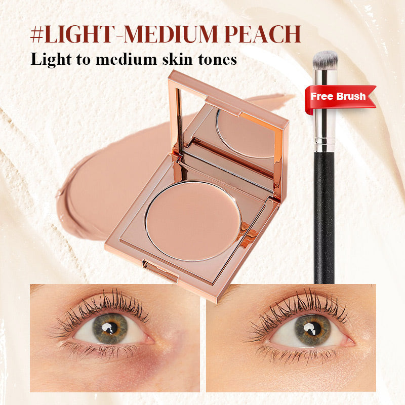 ✨ 50% OFF | Colour-Correcting Under-Eye Concealer – 4 Shades + Free Brush