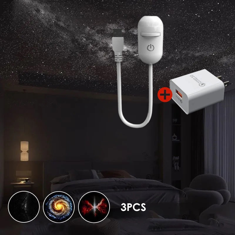 🔭 50% OFF NOW! 🌌 2-in-1 Starry Sky Projector & Night Light – Dual Modes, Interchangeable Films & USB Powered – Calm Nights, Magical Rooms 🛌