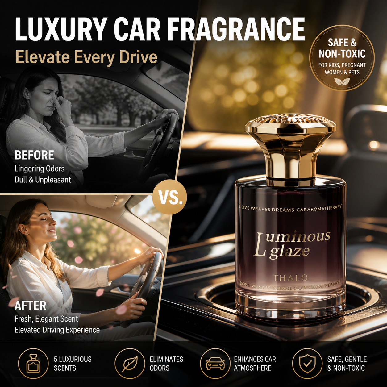1. 🚙Men’s Luxury Tarot Car Air Freshener ✨Long‑Lasting Fresh Scent | Remove Car Odors