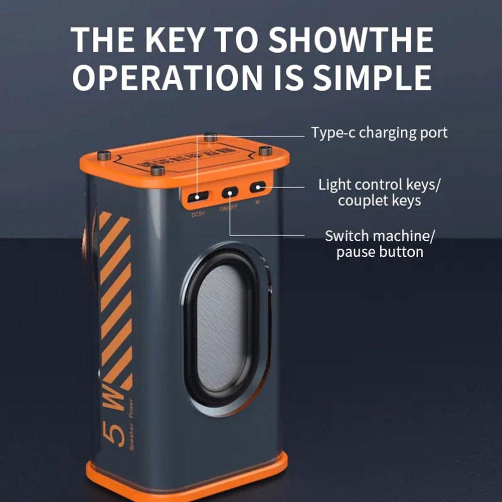 ? Outdoor Transparent Mecha Wireless Bluetooth Speaker