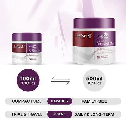 Karseell Purple Hair Mask ✨ Professional Neutralizes Brass & Yellow Tones For Blonde Silver Gray Highlighted Hair