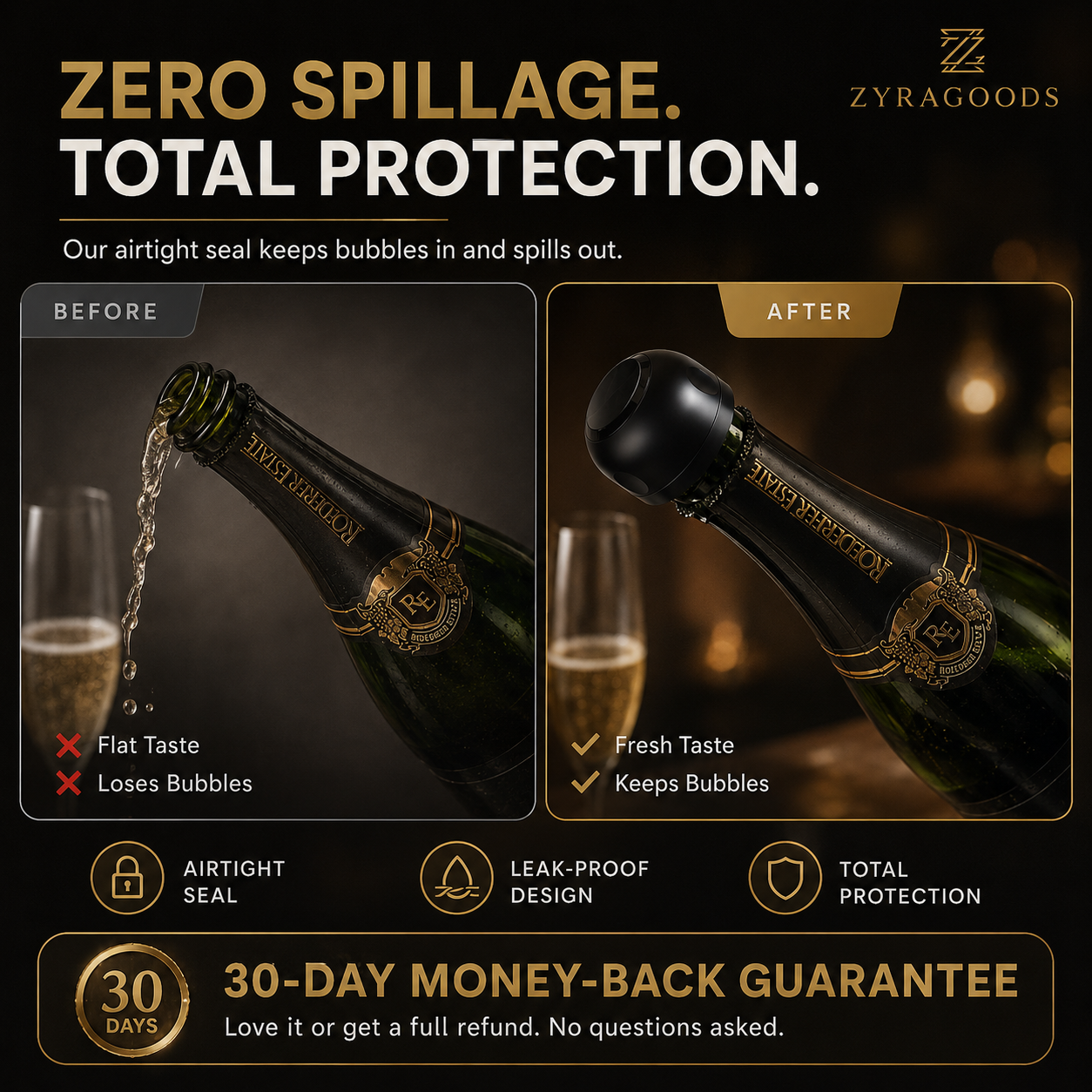 🎄 Silicone seal for wine/champagne bottles – The perfect Christmas accessory 🥂