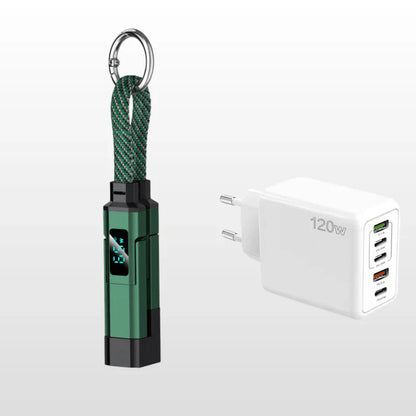🔥HOT SALE 50% OFF🔥4-in-1 Digital Display Keychain Charging Cable