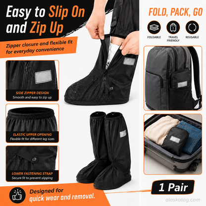 ⏳🔥LIMITED-TIME 50% OFF! ⏰🌧️ Reusable Waterproof Boot Covers for Rain, Mud & Snow