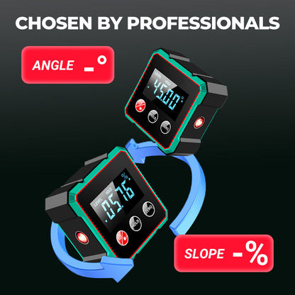 📢🔧 HOT SALE 49% OFF 🔥4-Side Magnetic Digital Angle Gauge with Laser