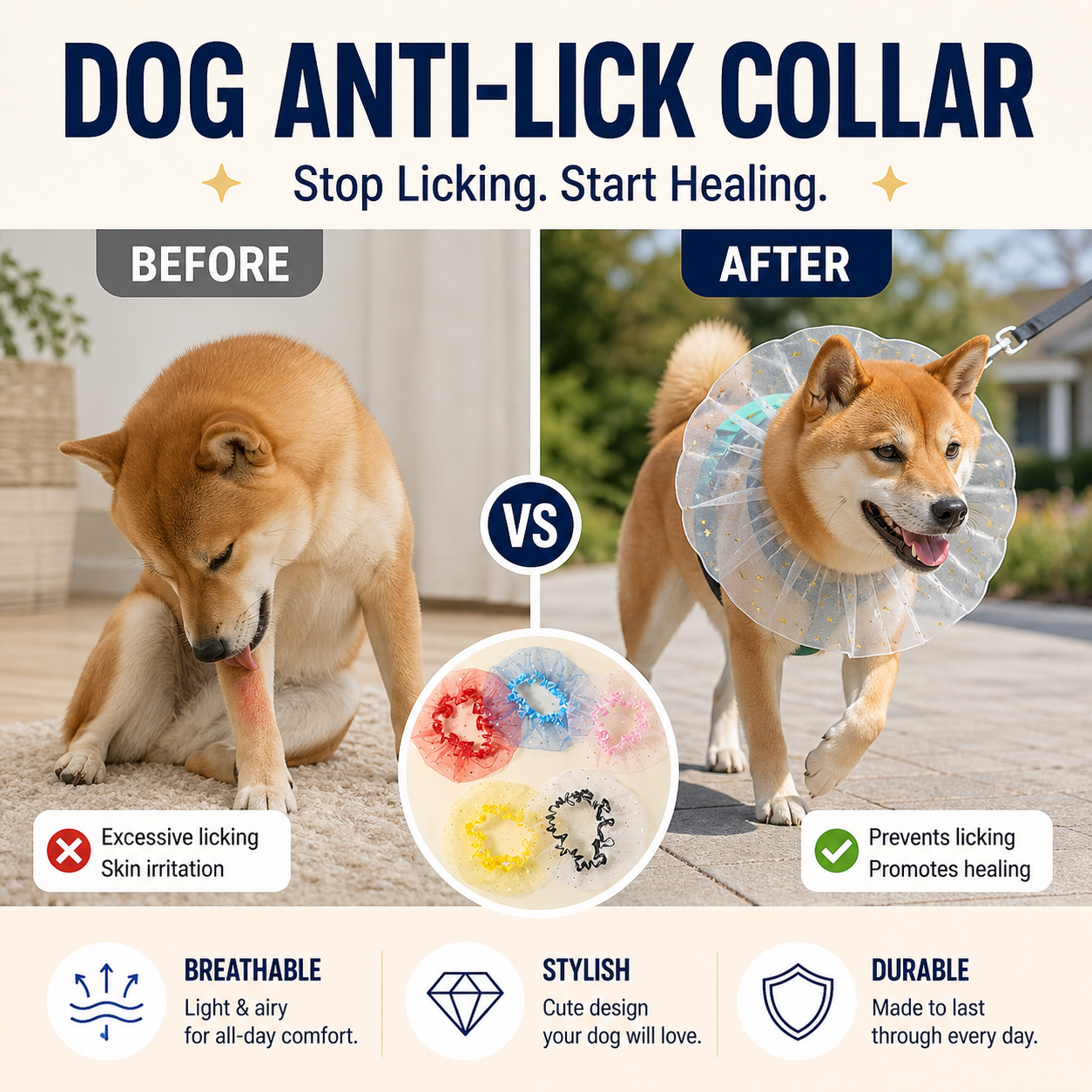 Breathable Mesh Dog Muzzle – Anti-Ingestion Full-Face Guard