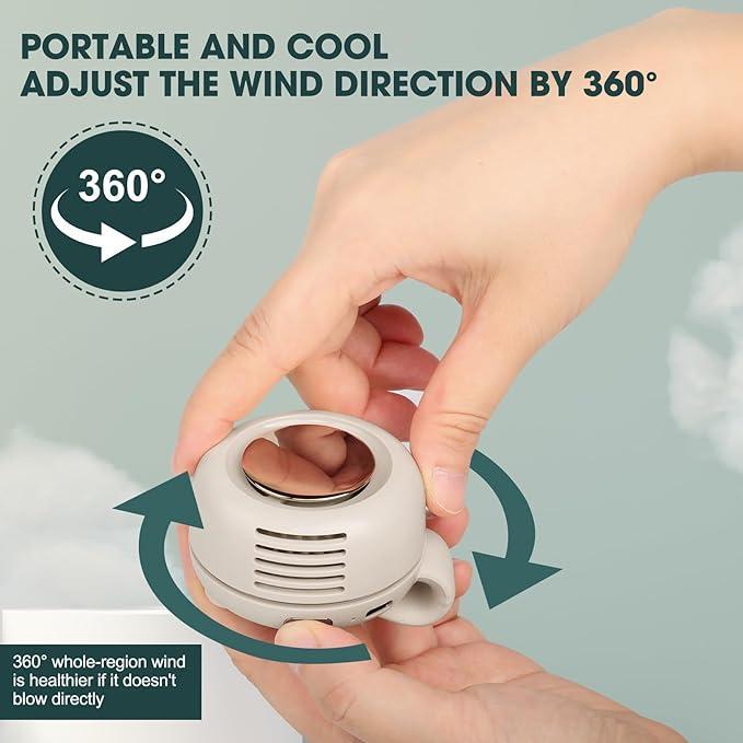 ❄️30% OFF!💨360° Rotatable Portable Mini Clip-on Fan