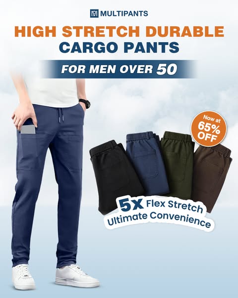 👖 50% OFF NOW ! 🎁MultiPants – High Stretch Multi-pocket Durable Cargo Pants1