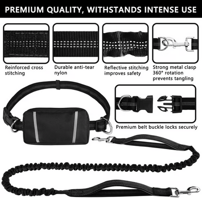 🔥Mother's Day Sale 49% OFF-Hands Free Dog Leash with Zipper Pouch