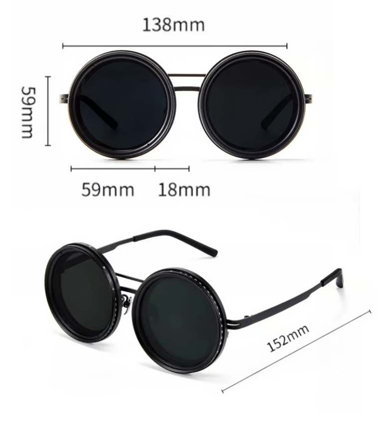 🔥🕶️Hot Sale Adjustable Tint Sunglasses🌞 Style at your fingertips, protecting your eyes in fashion