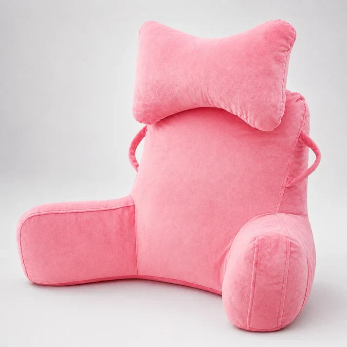 🥳2026 HOT SALE🥳💞50K+ SOLD! 🛋️📖 50% OFF! Multi‑Functional Waist Support Reading Pillow – High‑back support, cushioned headrest & padded side armrests. Velvet‑feel cover, removable washable – perfect for bed, sofa & floor!  🛏️💤