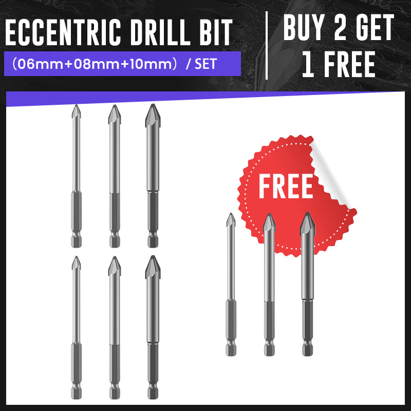 🔥🛠️Eccentric Drill Bit | Drill Tile, Brick & Concrete Without Cracking!
