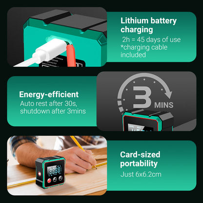 📢🔧 HOT SALE 49% OFF 🔥4-Side Magnetic Digital Angle Gauge with Laser