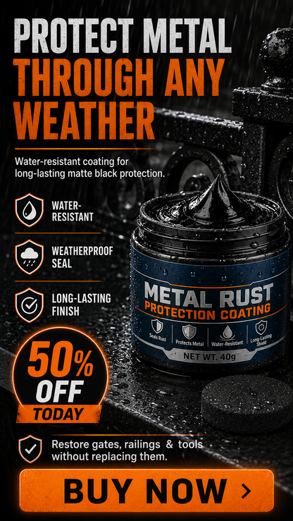 🥳2026 HOT SALE🥳💞50K+ SOLD!🔧🏠 50% OFF! Metal Rust Protection Black Repair Paste – Restores rusty gates, railings & tools. Forms protective coating – no need to replace! 🛡️✨