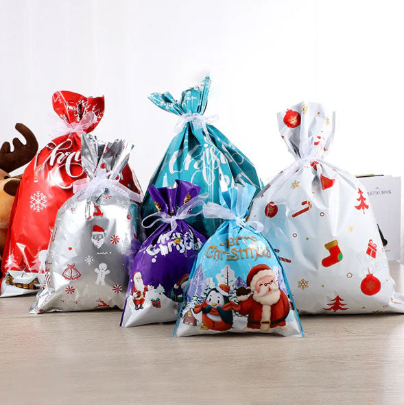 🎅Christmas Sales🎄Drawstring Christmas Gift Bags (Biodegradable)