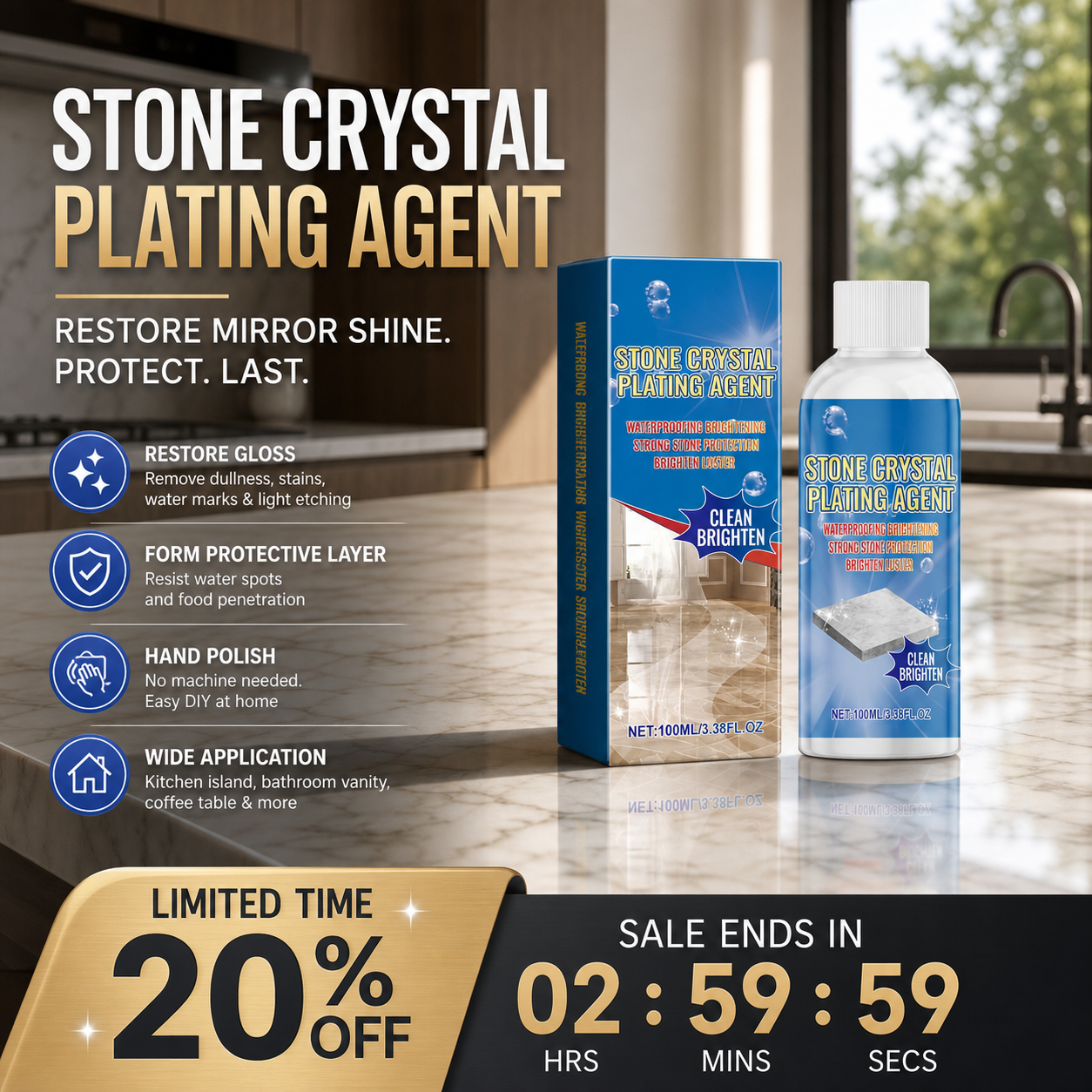 🥳2026 HOT SALE🥳💞50K+ SOLD!🔧✨ Stone Crystal Countertop Scratch Repair – Fills & smooths scratches, restores glossy shine. No need to replace – repair & protect! 🛡️💎 🥳2026 HOT SALE🥳💞50K+ SOLD!🔧✨