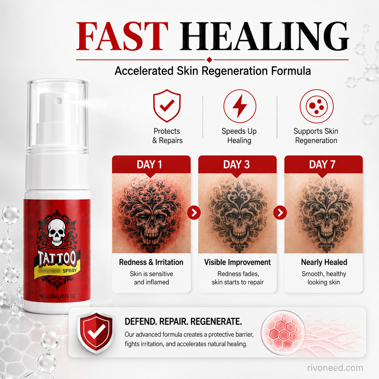 🎨 50% OFF | Tattoo Aftercare Moisturizing Spray 💧 Hydrating Mist for Vibrant & Healthy Ink
