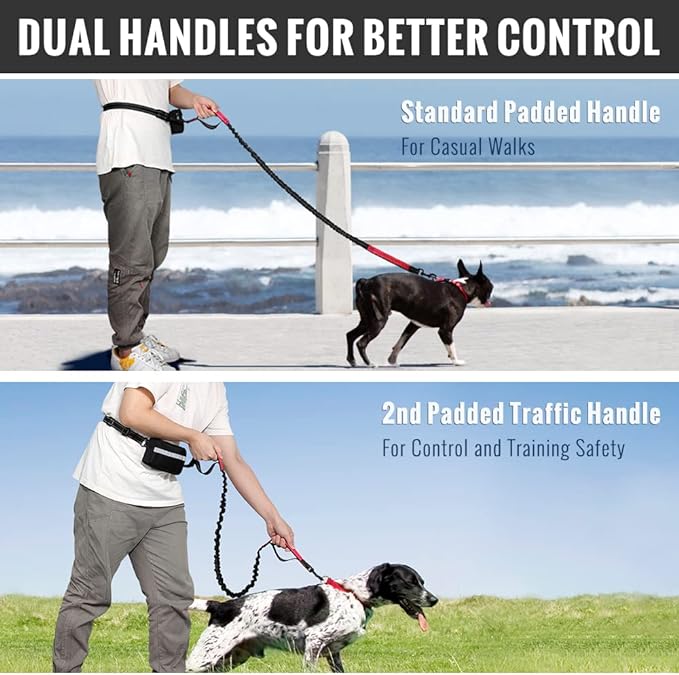 🔥Mother's Day Sale 49% OFF-Hands Free Dog Leash with Zipper Pouch