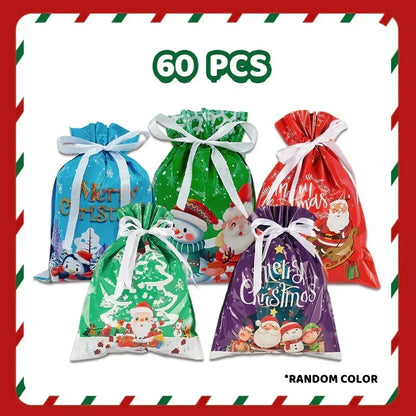 Premium Christmas Drawstring Gift Bag