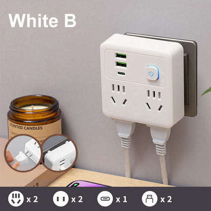 Multi-Function Socket Converter with Night Light