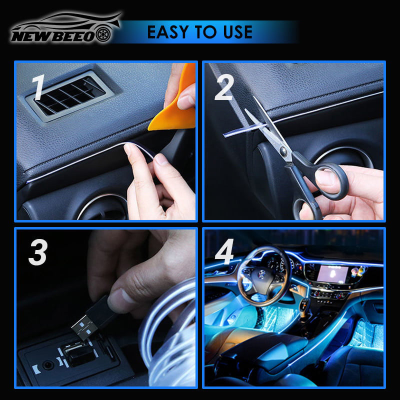 ⏳Time-Limited Special⏰Car Interior LED Strip Atmosphere Lights Pro – Add a Custom Glow to Your Cabin, Easy to Fit & Great for Evening Drives 💡