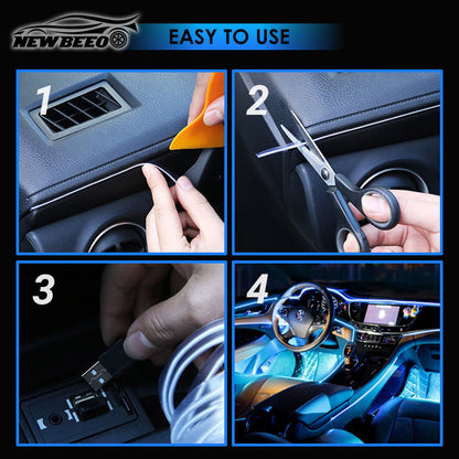 ⏳Time-Limited Special⏰Car Interior LED Strip Atmosphere Lights Pro – Add a Custom Glow to Your Cabin, Easy to Fit & Great for Evening Drives 💡