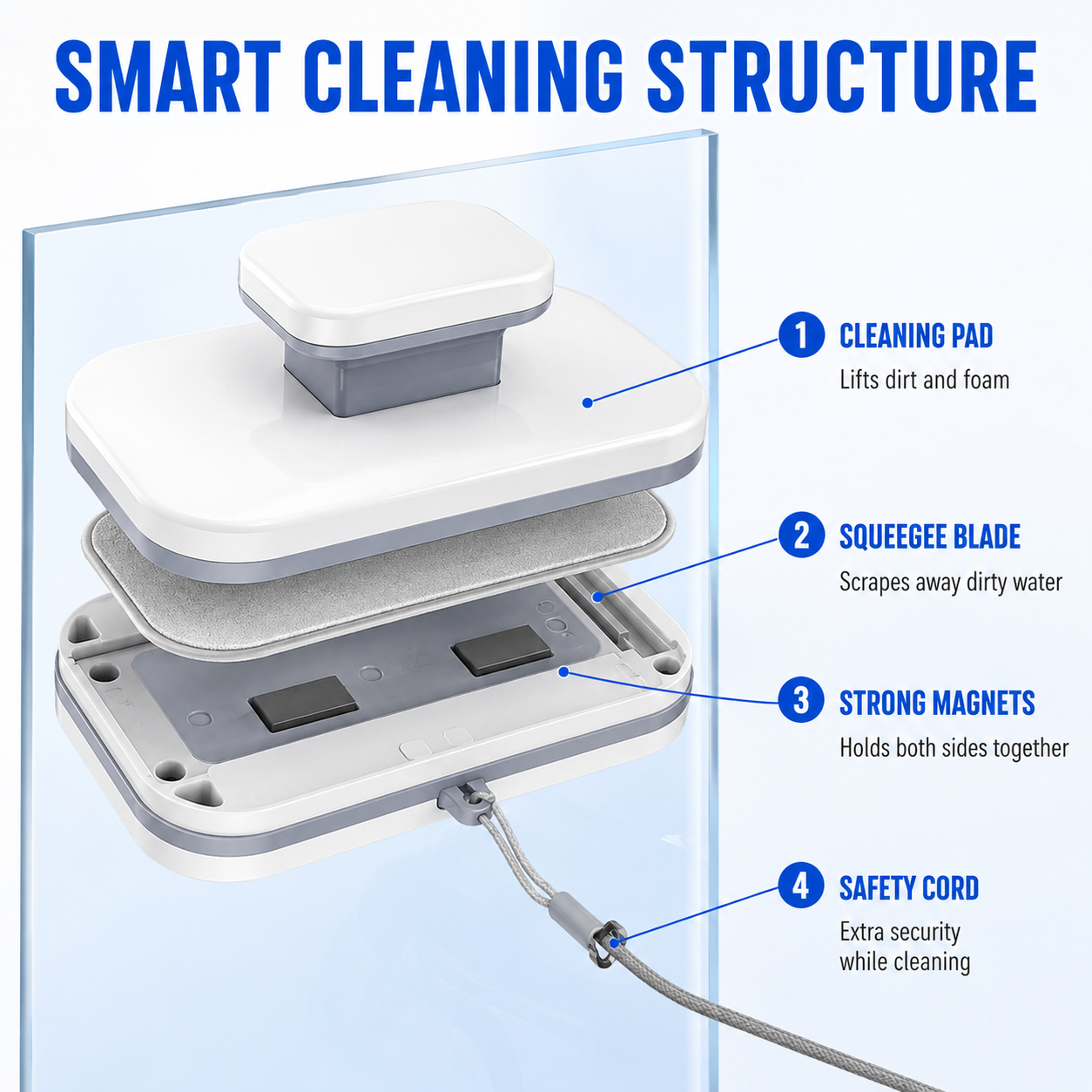 💥 50% OFF – 6-in-1 magnetic window cleaner: dual action, total safety, flawless results from the very first pass – grab yours now 🧲 🛒