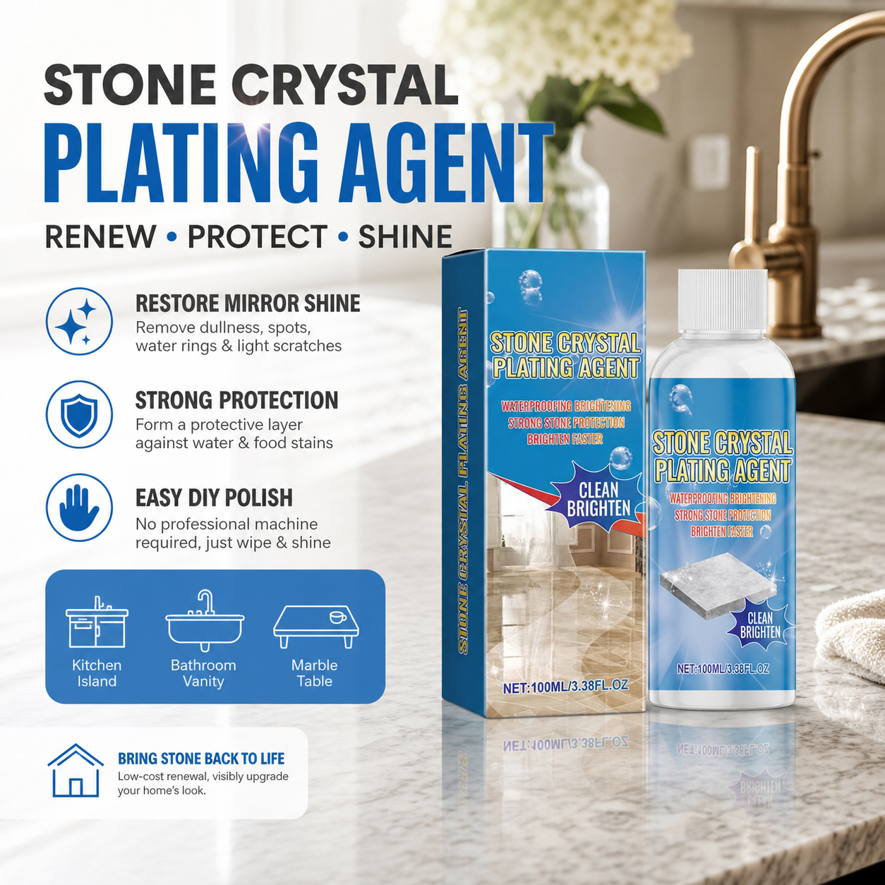 🥳2026 HOT SALE🥳💞50K+ SOLD!🔧✨ Stone Crystal Countertop Scratch Repair – Fills & smooths scratches, restores glossy shine. No need to replace – repair & protect! 🛡️💎 🥳2026 HOT SALE🥳💞50K+ SOLD!🔧✨
