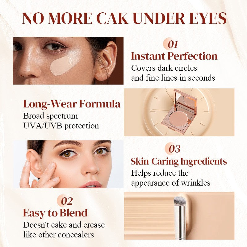 ✨ 50% OFF | Colour-Correcting Under-Eye Concealer – 4 Shades + Free Brush
