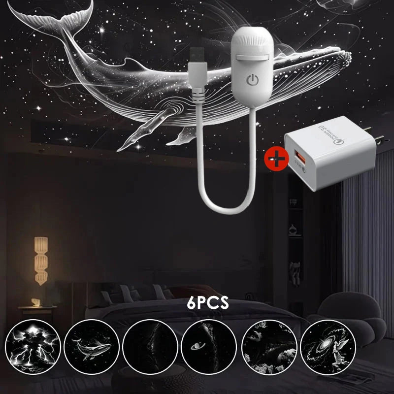 🔭 50% OFF NOW! 🌌 2-in-1 Starry Sky Projector & Night Light – Dual Modes, Interchangeable Films & USB Powered – Calm Nights, Magical Rooms 🛌