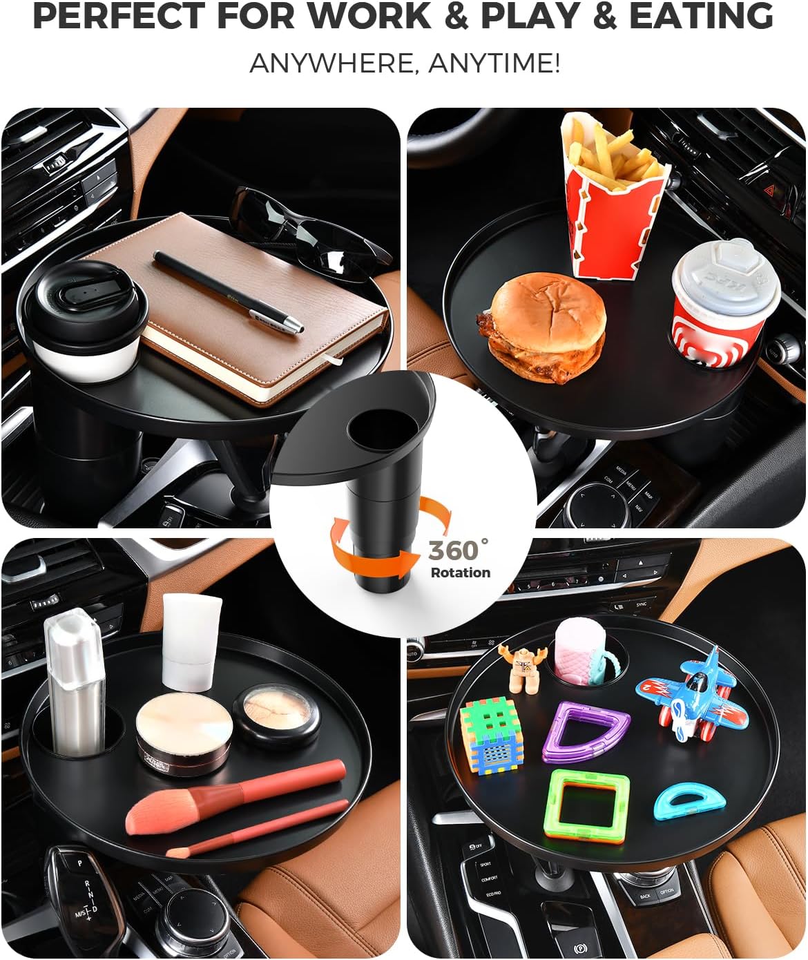 Storage Compartments and Cup Holders for the Car