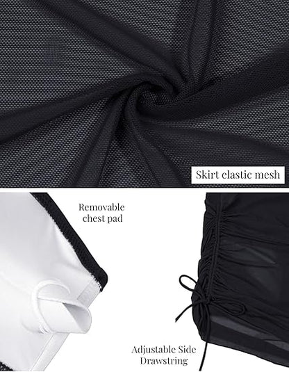 💃 Tummy Control Magic! Ruched One-Shoulder Swimsuit – Flattering Mesh Sides. ✨