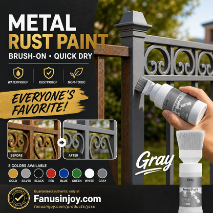✨New Arrival-🔥Limited Time 50% OFF! 🖌️Refresh paint surfaces in one simple spray!✨🏠Water-Based Metallic Silver Paint with Built-in Brush💥👍