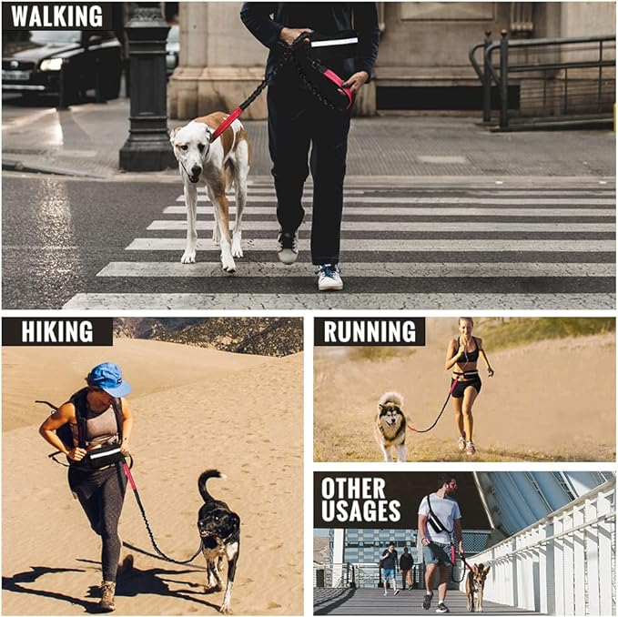 🔥Mother's Day Sale 49% OFF-Hands Free Dog Leash with Zipper Pouch