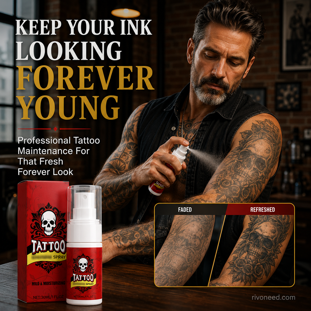🎨 50% OFF | Tattoo Aftercare Moisturizing Spray 💧 Hydrating Mist for Vibrant & Healthy Ink