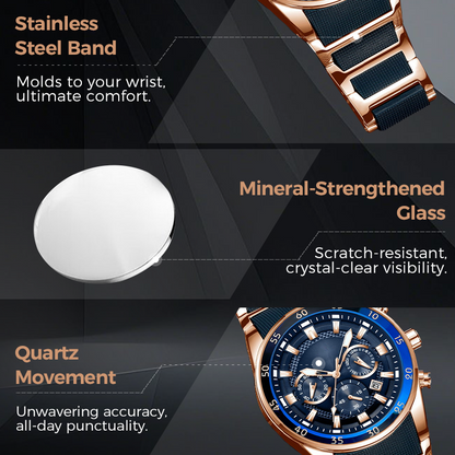 ⏳Limited-time 50% off⏰Men’s Waterproof Multifunctional Quartz Watch⌚