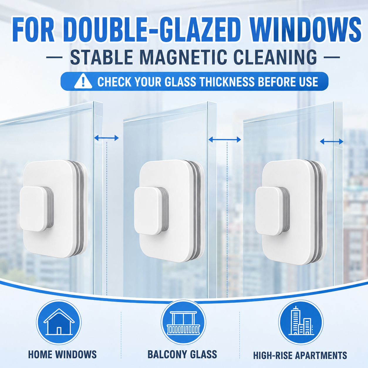 💥 50% OFF – 6-in-1 magnetic window cleaner: dual action, total safety, flawless results from the very first pass – grab yours now 🧲 🛒