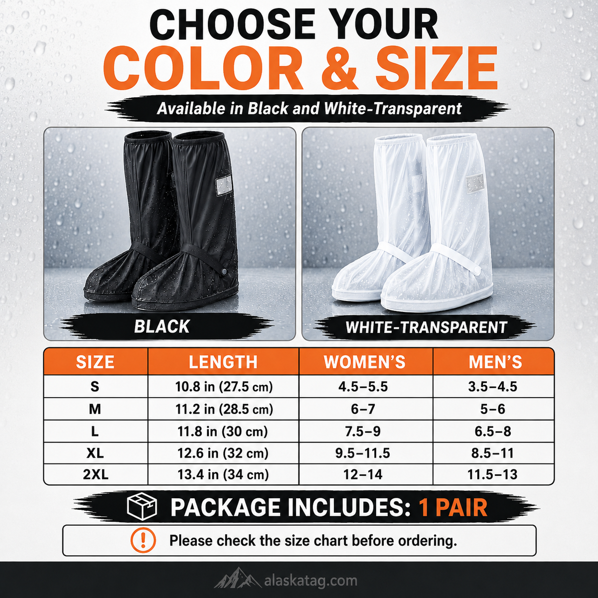 ⏳🔥LIMITED-TIME 50% OFF! ⏰🌧️ Reusable Waterproof Boot Covers for Rain, Mud & Snow