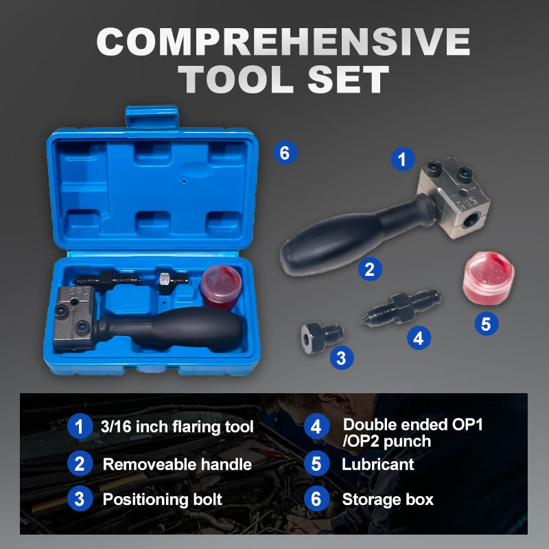 🔧 56% OFF NOW ! ⚡ Universal Automotive Brake Pipe Flaring Tool Kit – Professional Grade, Easy to Use & Durable Construction 🚗
