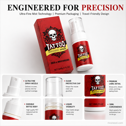 🎨 50% OFF | Tattoo Aftercare Moisturizing Spray 💧 Hydrating Mist for Vibrant & Healthy Ink