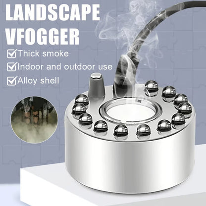 🥳2026 HOT SALE🥳💞50K+ SOLD! 🎃✨ 50% OFF! 12-LED Ultrasonic Mist Maker Fogger – Creates cool mist & colourful lights for Halloween décor, humidifiers & fountains. Quiet operation – just plug & play! 👻💧