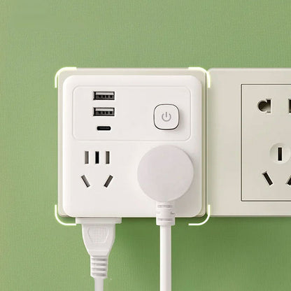 Multi-Function Socket Converter with Night Light