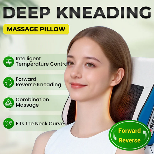 Multifunctional Deep Kneading Massage Pillow with Heat