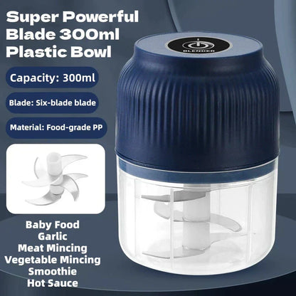 📢📢50% OFF !!!⏰Cordless Mini Electric Garlic Chopper – Powerful & Efficient, Easy Clean & Perfect for Kitchen 🔪